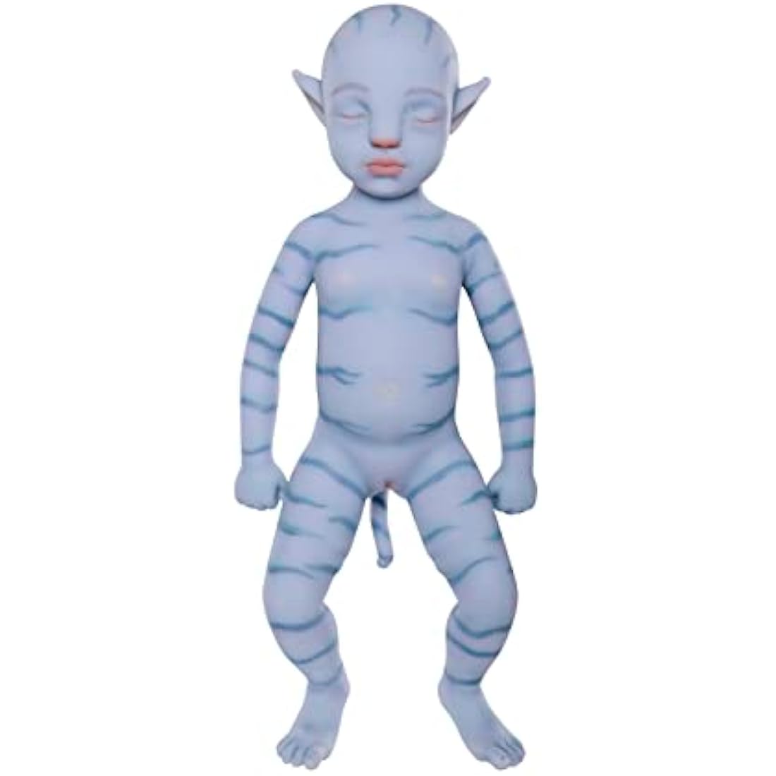 46cm Blue Avatar Reborn Baby Doll - Full Silicone Girl