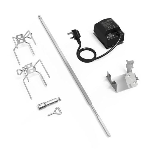 Onlyfire Stainless Steel Grill Rotisserie Kit for Weber Spirit 200/300