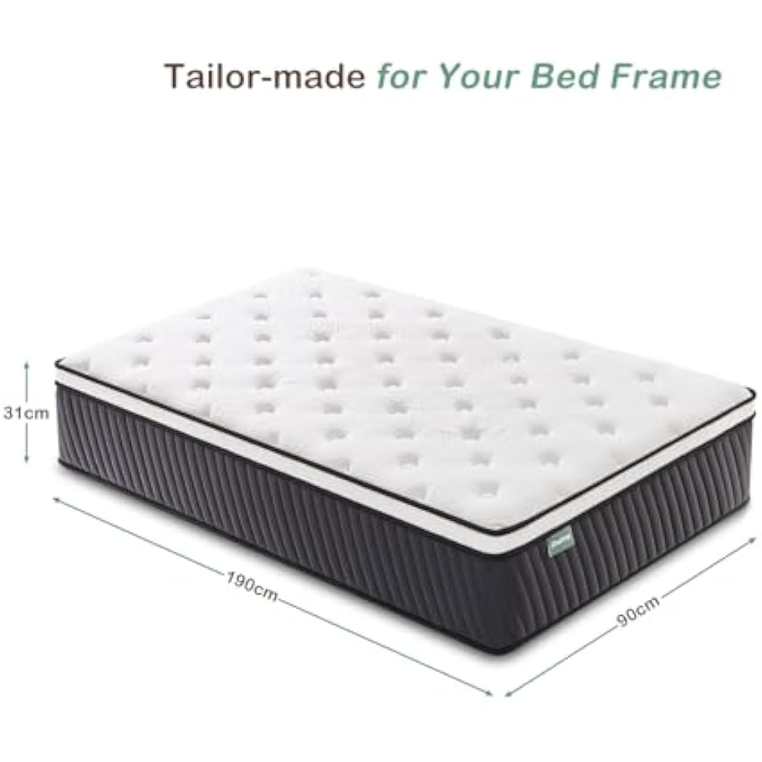 SZsuilong 3FT Single Hybrid Mattress | 12 Inch Memory Foam & Pocket Spring
