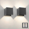 Klighten Modern LED Wall Sconce – Up and Down Light, Dark Gray, 9W