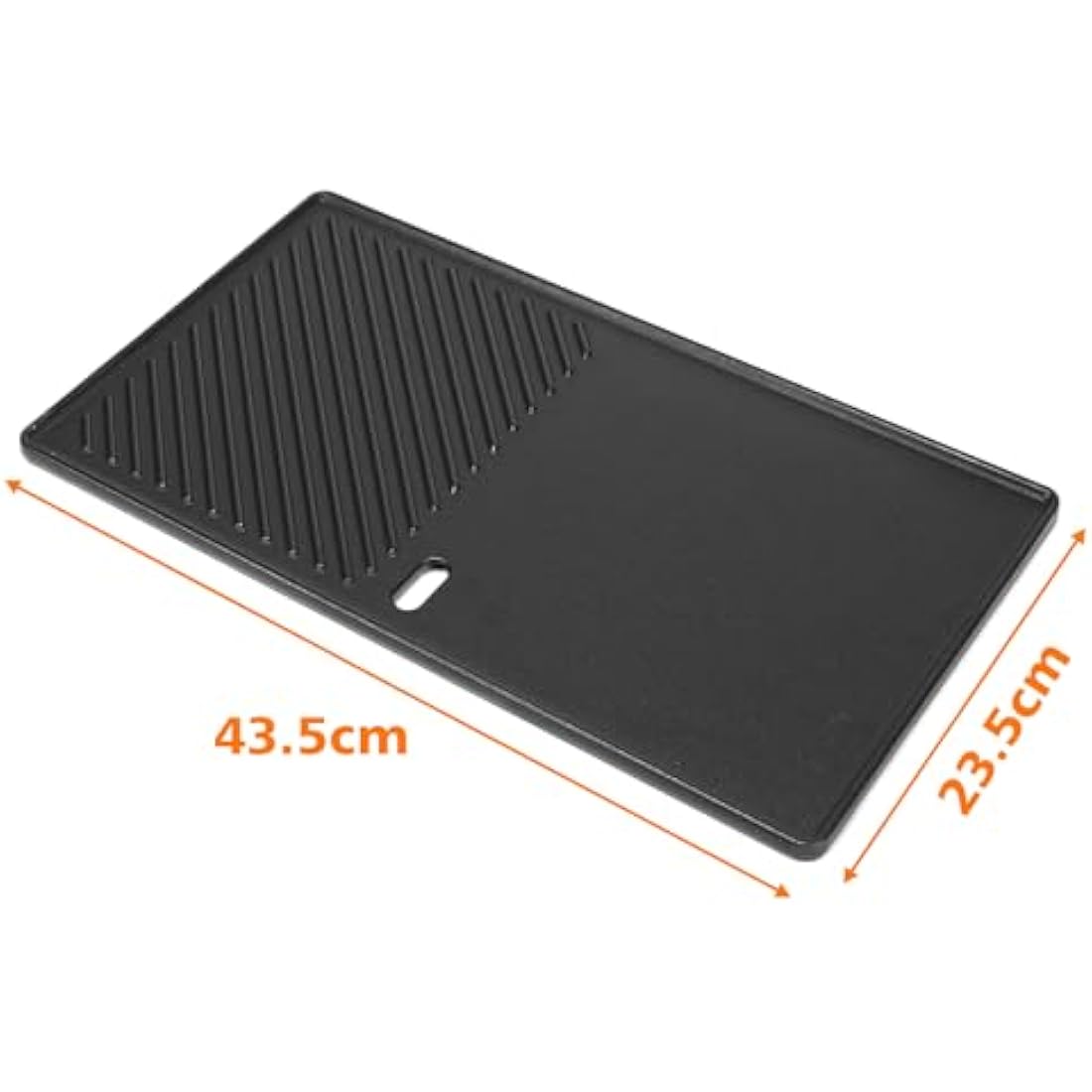 Denmay Cast Iron BBQ Griddle for Landmann Triton 2 Burners – 43.5x23.5cm
