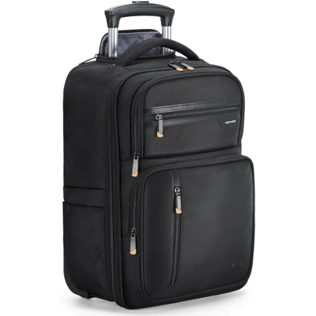 Ponhog Rolling Backpack | 15.6 Inch Laptop Carry-On Bag | Water Resistant