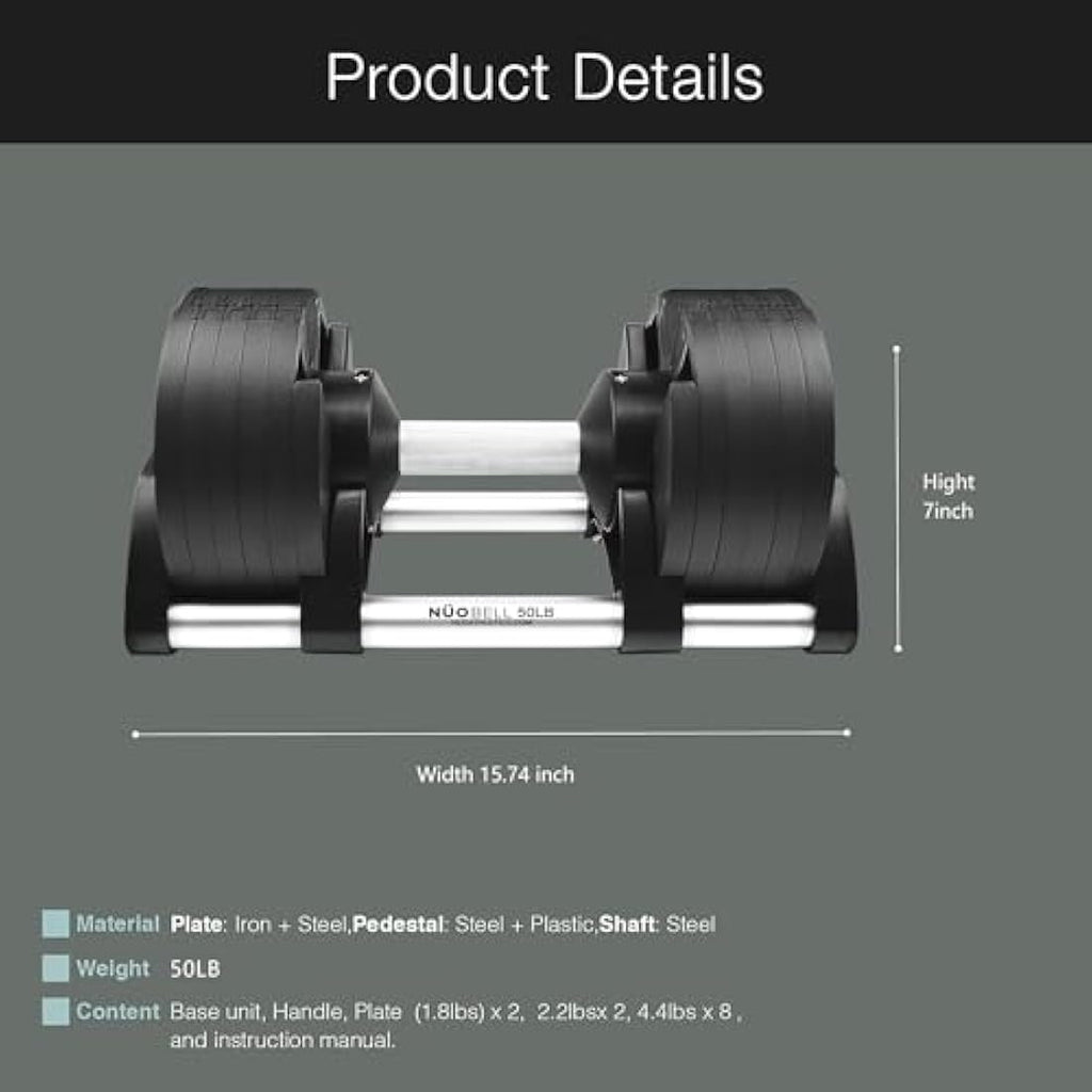 Bodytech Adjustable Dumbbell – One-Hand Weight Change Home Gym Gear
