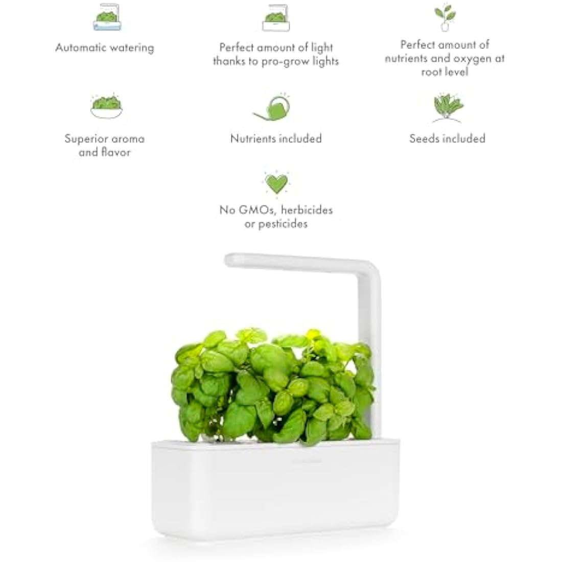 Smart Garden Indoor Herb Kit with LED Grow Lights - White