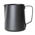 Olympia Black Non-Stick Milk Frothing Jug – 900ml Stainless Steel Pitcher