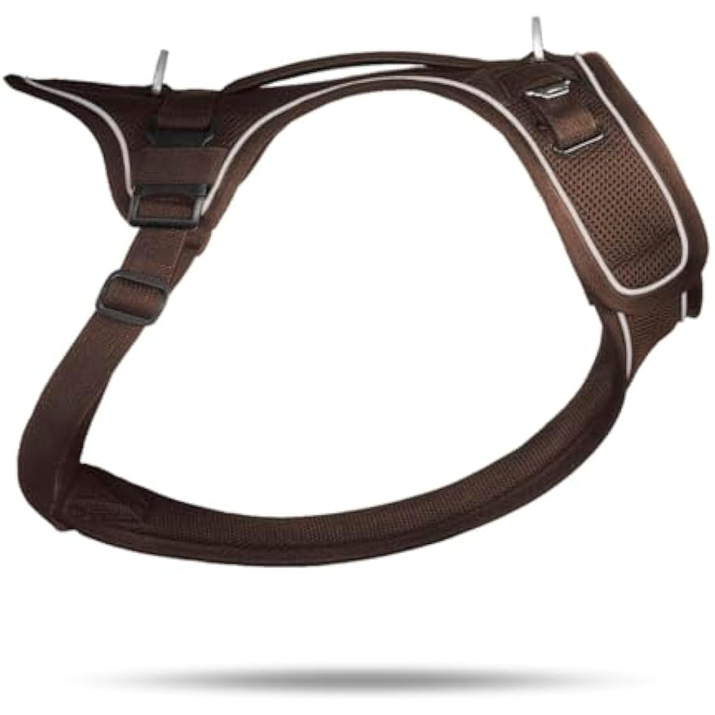 Curli Belka Adjustable Dog Safety Harness – Brown – Size S