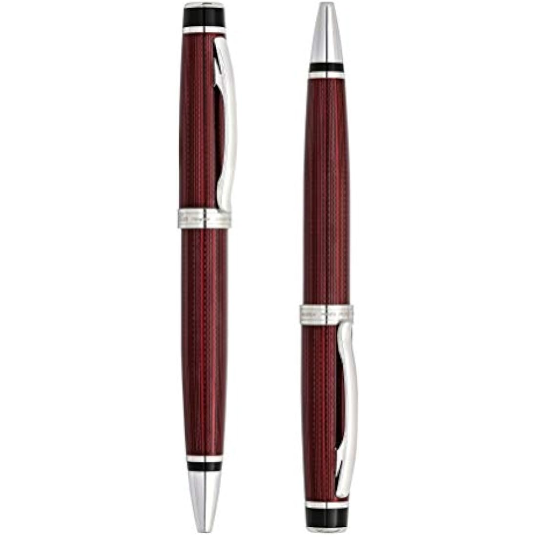 Xezo Incognito Ballpoint Pen | Burgundy Red Lacquer & Platinum Plating
