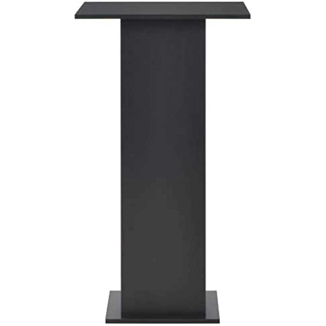 Modern Bar Table with Shelf – Black Kitchen Bistro Stand