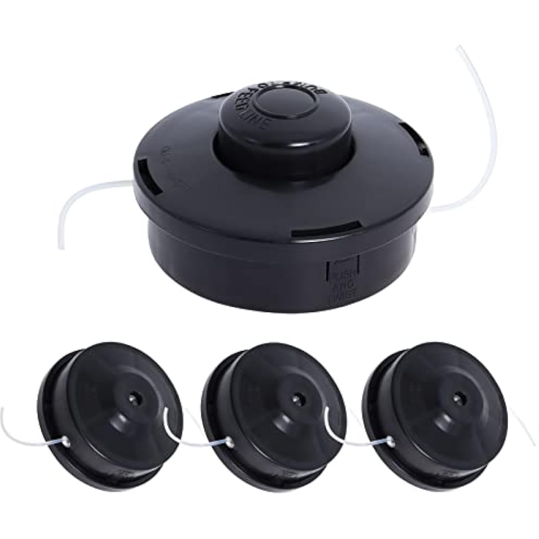 Jolof Store Universal Strimmer Head – 4 Pack Dual Line Bump Feed Spool