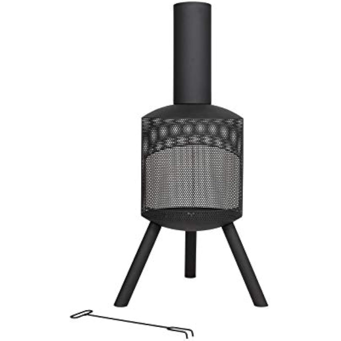 Jolof Store Santana Mesh Body Chimenea – Durable Steel Outdoor Fireplace