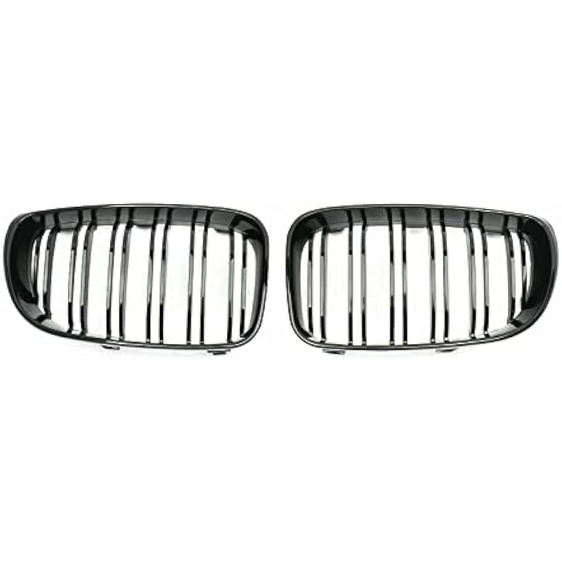 Gloss Black Dual Slat Front Kidney Grille for BMW 1 Series