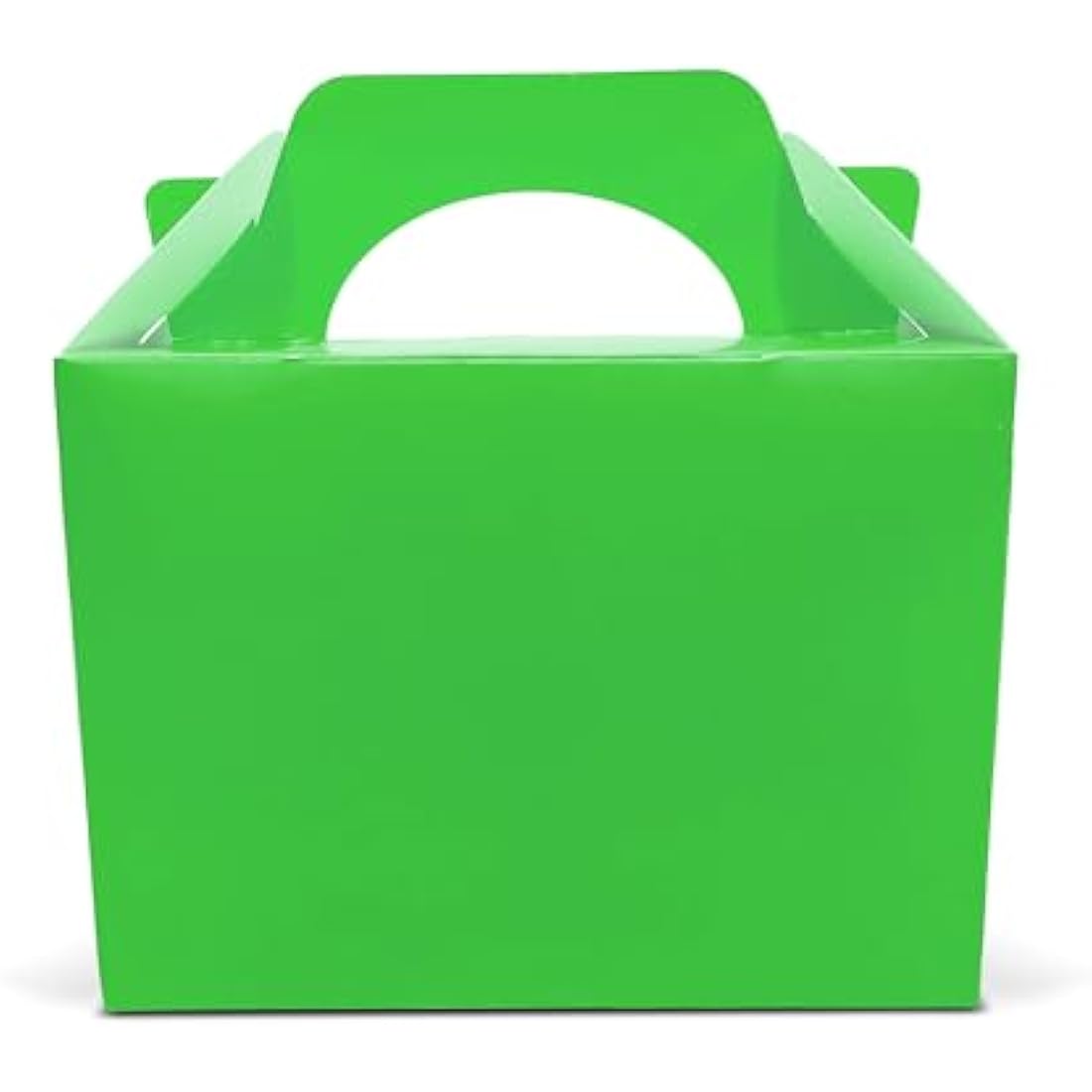 Lotus Neon Green Kids Party Boxes – Recyclable Food & Loot Bags (50 Pack)