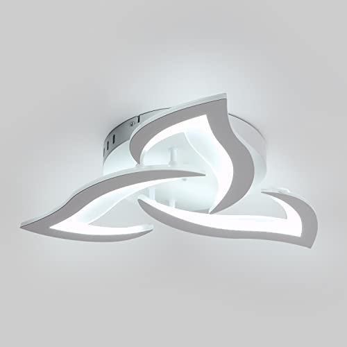 KAUCQI Modern Petal LED Ceiling Light | 56cm 15W 6000K Kids Room Lamp
