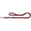 Hunter Split-Leather Training Dog Lead – Adjustable Red/Black, 200cm