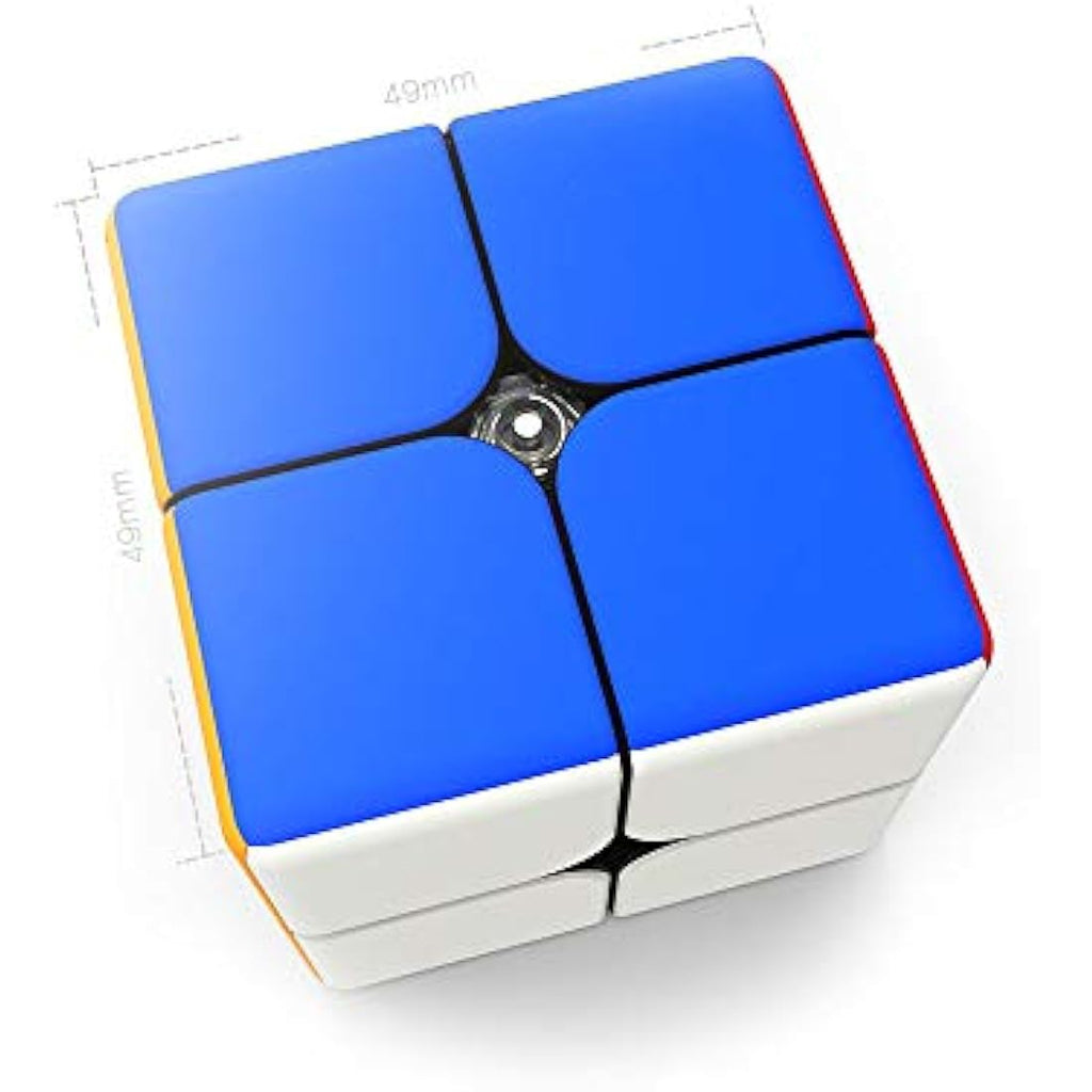 GAN 249 V2 2x2 Speed Cube – Stickerless Magic Cube with Honeycomb Design