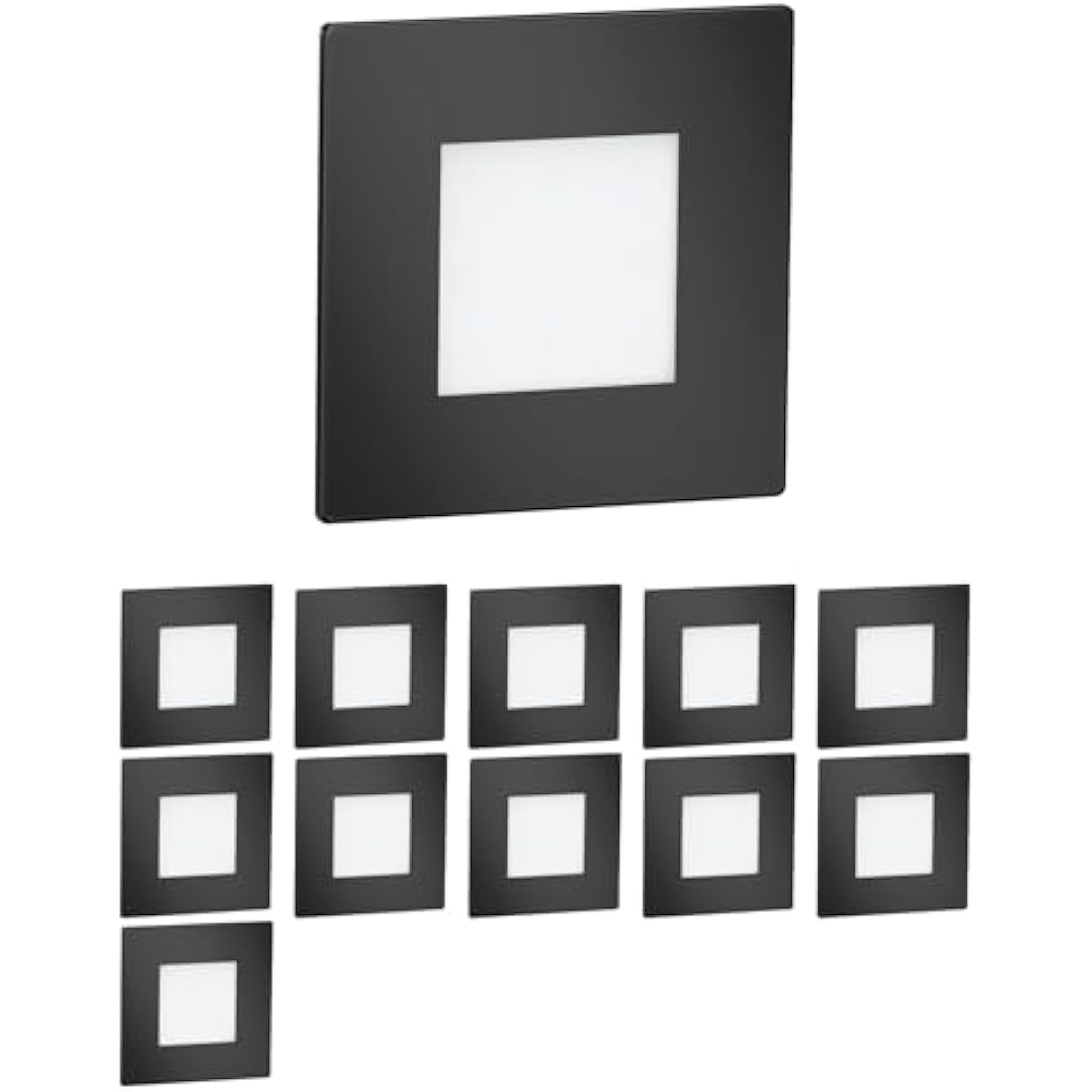 Jolof Store LED Recessed Wall Light – IP65 Outdoor Staircase Light, Black