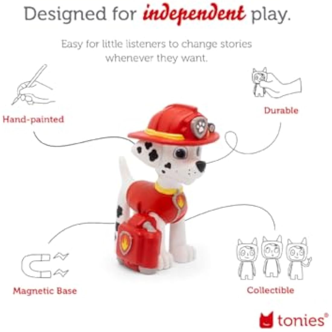 Tonies Paw Patrol Marshall Audio Character – Screen-Free Story Toy