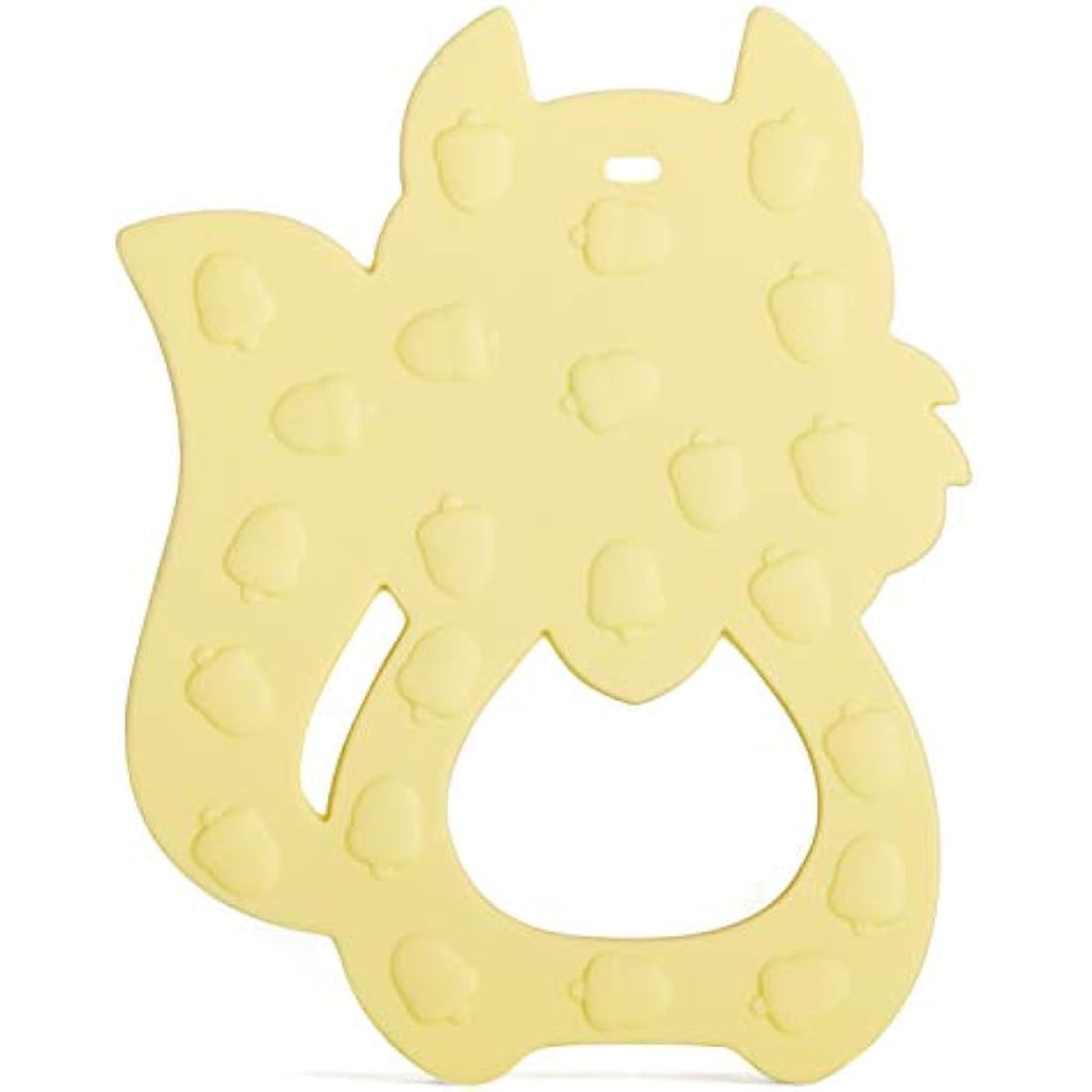 PREMYO Silicone Baby Teething Toy – BPA Free Squirrel Teether, Brown