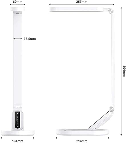 LED Desk Lamp – Eye-Caring Dimmable Table Lamp with USB Port