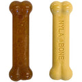 Nylabone Puppy Teething Chew Toy Bones | Chicken & Peanut Butter | 2-Pack