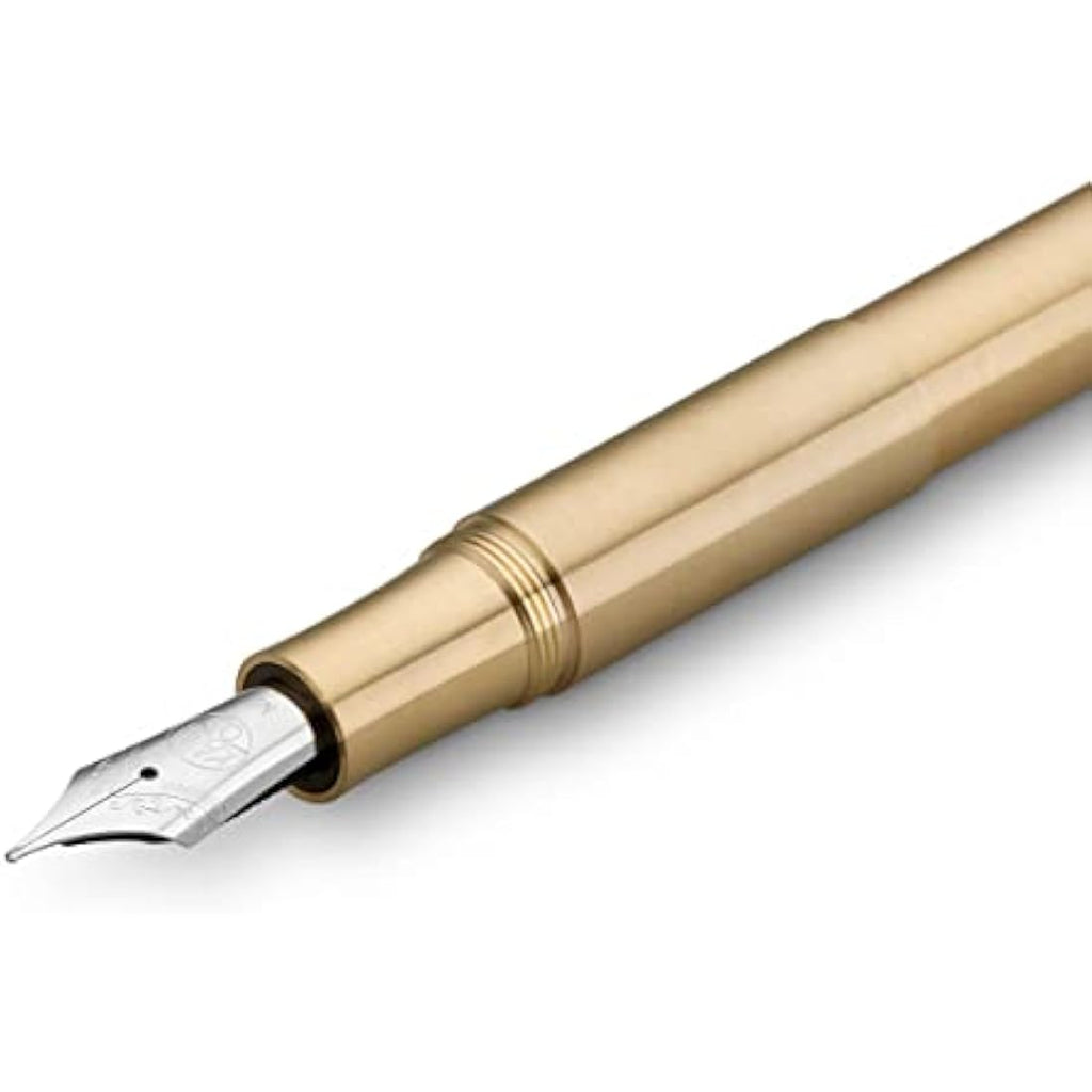 Kaweco Supra Brass Fountain Pen | Fine Nib (F) with Metal Gift Box