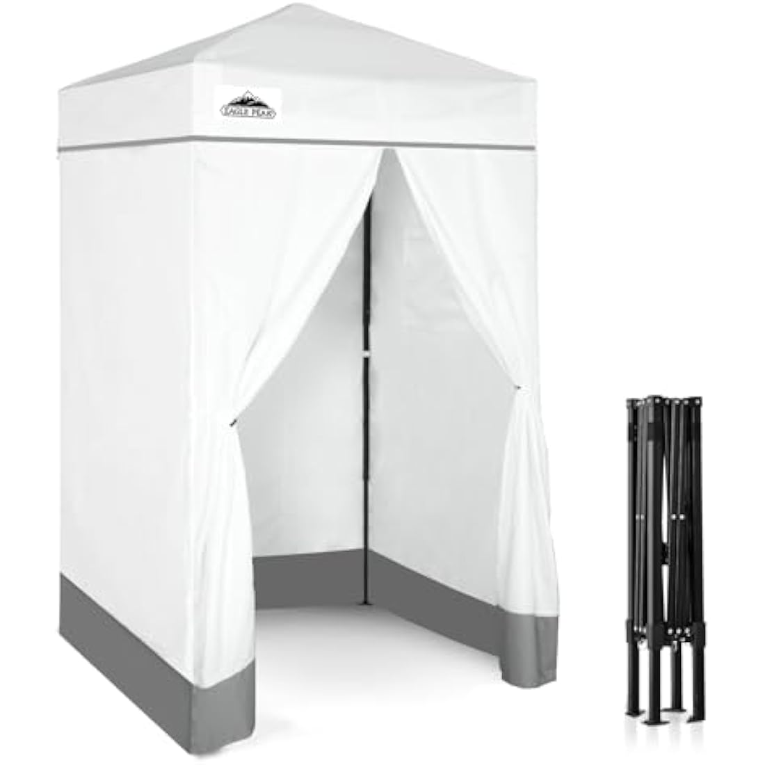EAGLE PEAK Pop-up Privacy Changing Room – Portable 4x4 Cabana, White