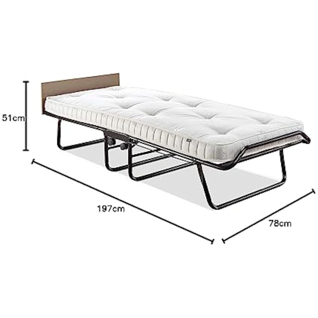 Jay-Be Supreme Single Folding Bed | Micro e-Pocket Sprung Mattress