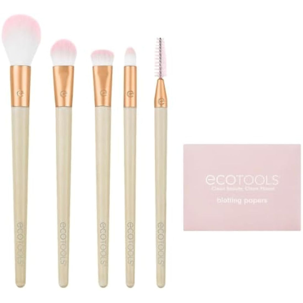 EcoTools Starry Glow 6-Piece Makeup Brush Gift Set with Bamboo Handles