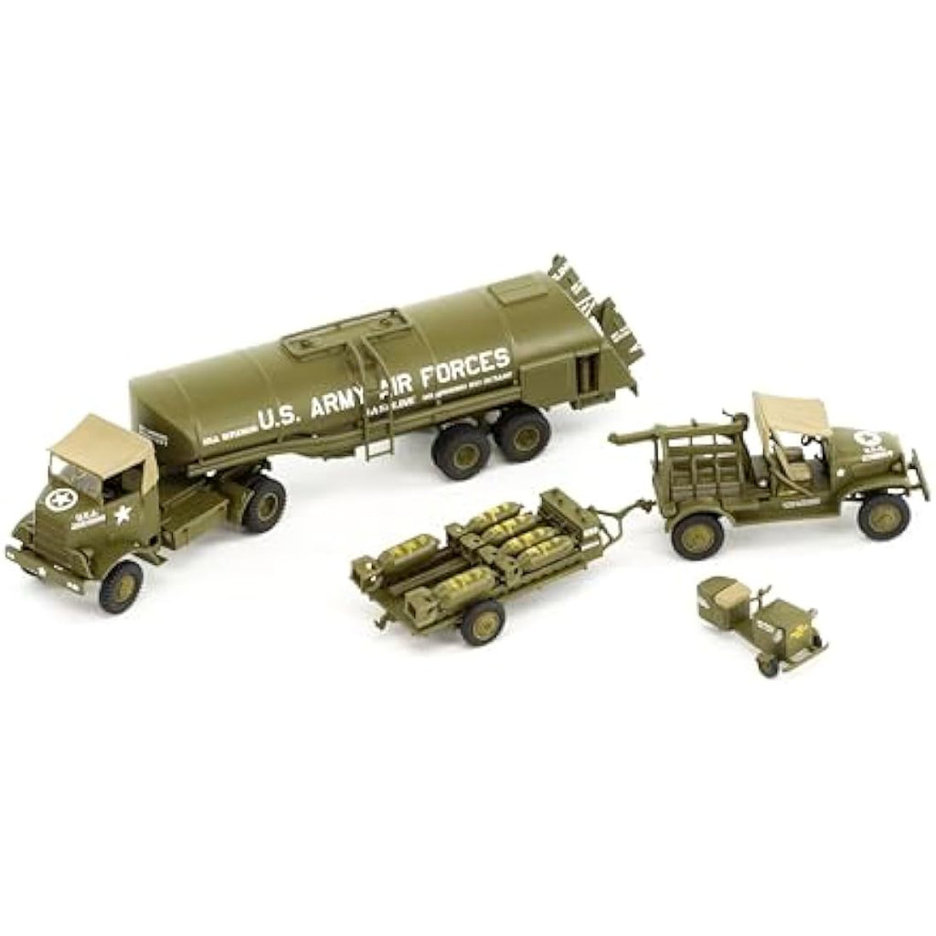 Airfix WWII USAAF 8th Bomber Resupply Set – 1:72 Scale Plastic Model Kit