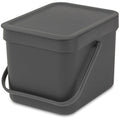 Brabantia Food Waste Bin – 6L Kitchen Compost Caddy with Wall Mount
