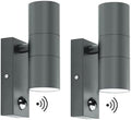 Jolof Store Kerry Motion Sensor Outdoor Wall Lights - Anthracite 2 Pack