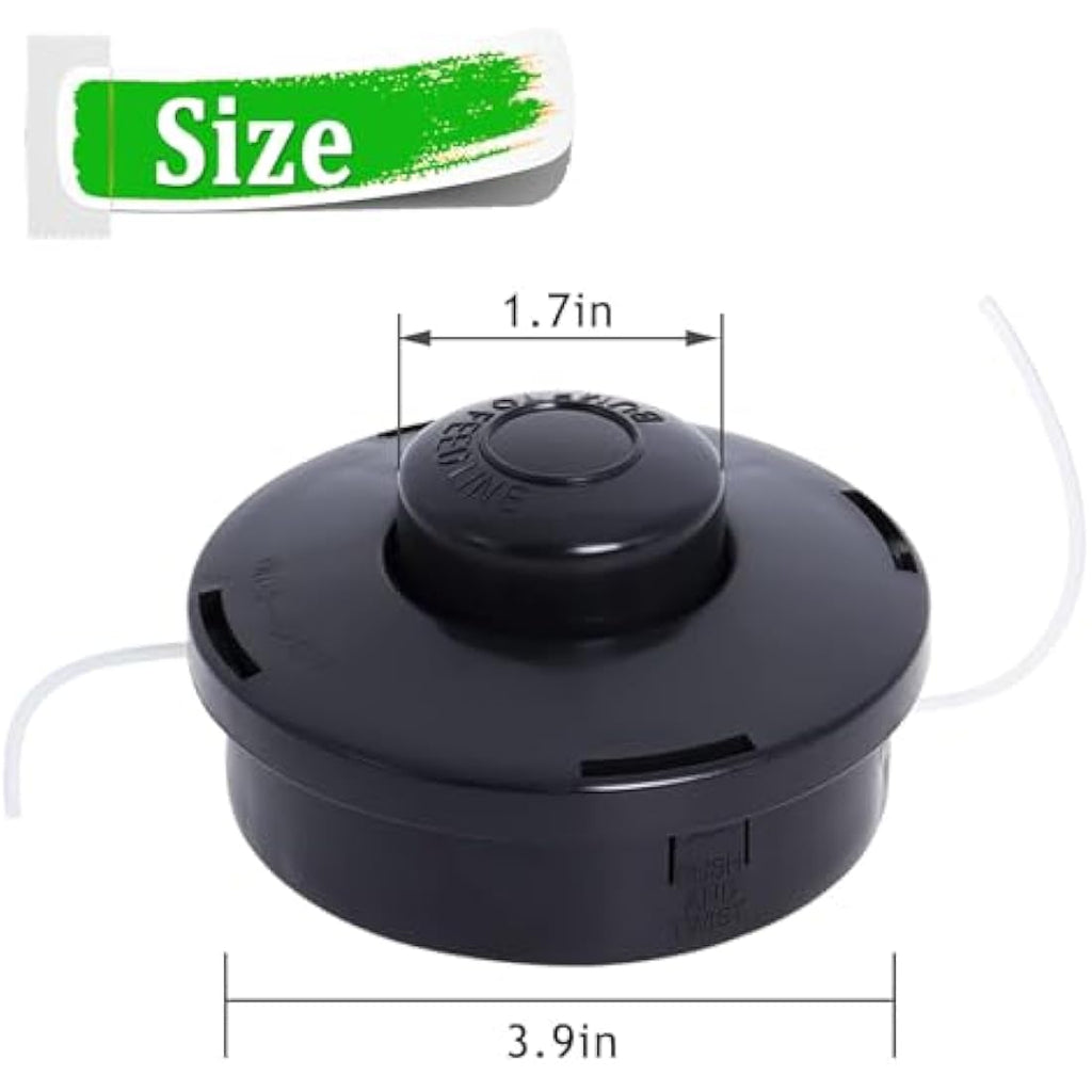 Jolof Store Universal Strimmer Head – 4 Pack Dual Line Bump Feed Spool