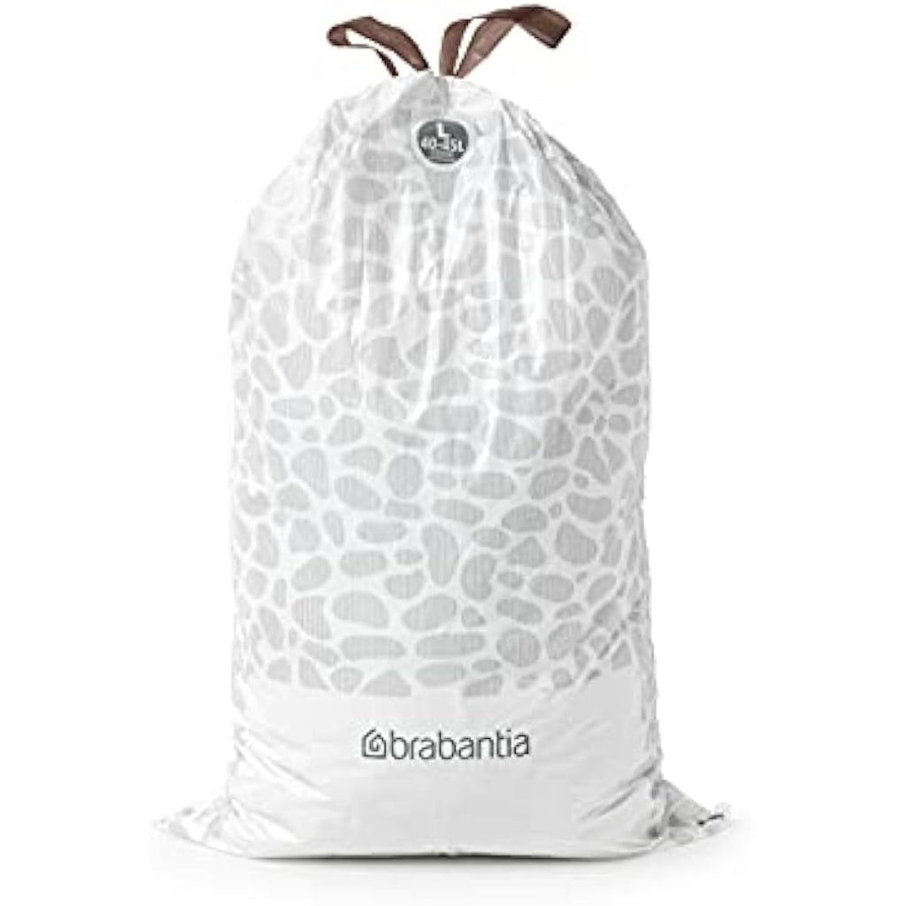 Brabantia PerfectFit Bin Liners Size L | 40-45L Trash Bags (40 Count)