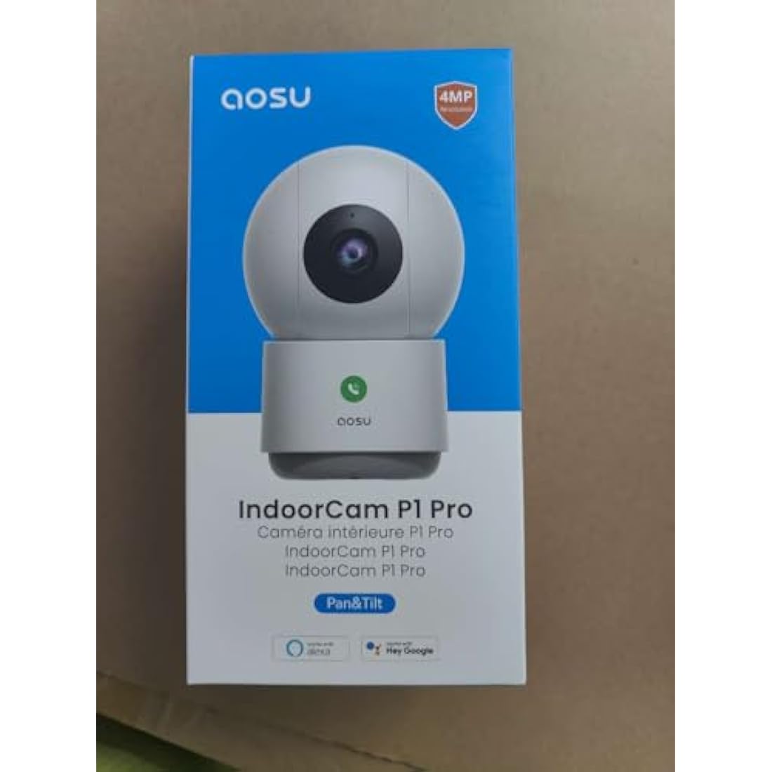 AOSU 2.5K Indoor Security Camera – 360 Pan-Tilt Dual-Band WiFi Cam
