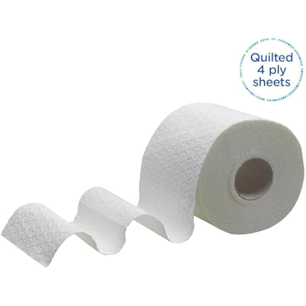 Kleenex 8484 4-Ply Premium Quilted Toilet Paper - 24 Rolls x 160 Sheets