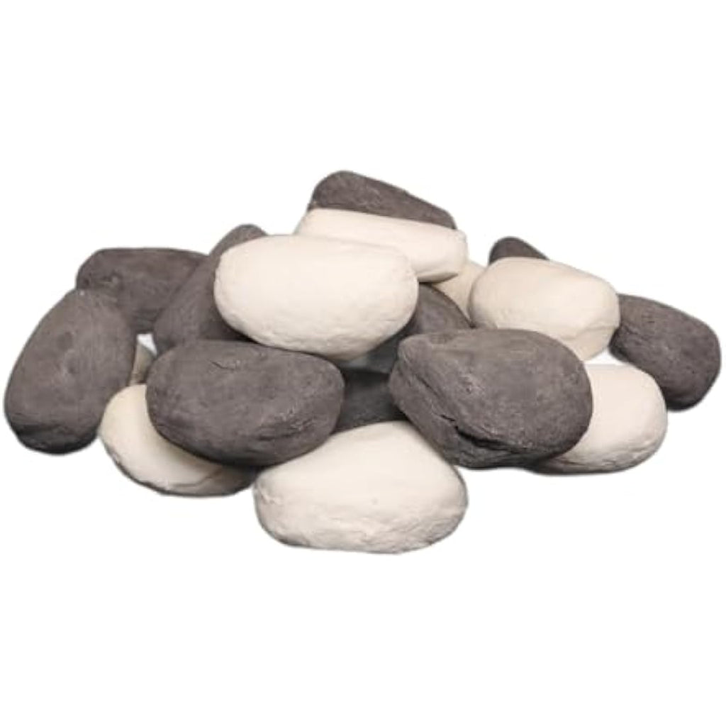 The Stove Wizard 20 Ceramic Replacement Pebbles for Gas & Electric Fires