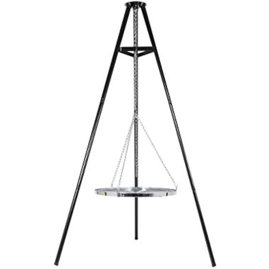 La Hacienda Tripod Grill – Adjustable Steel BBQ Firepit Accessory