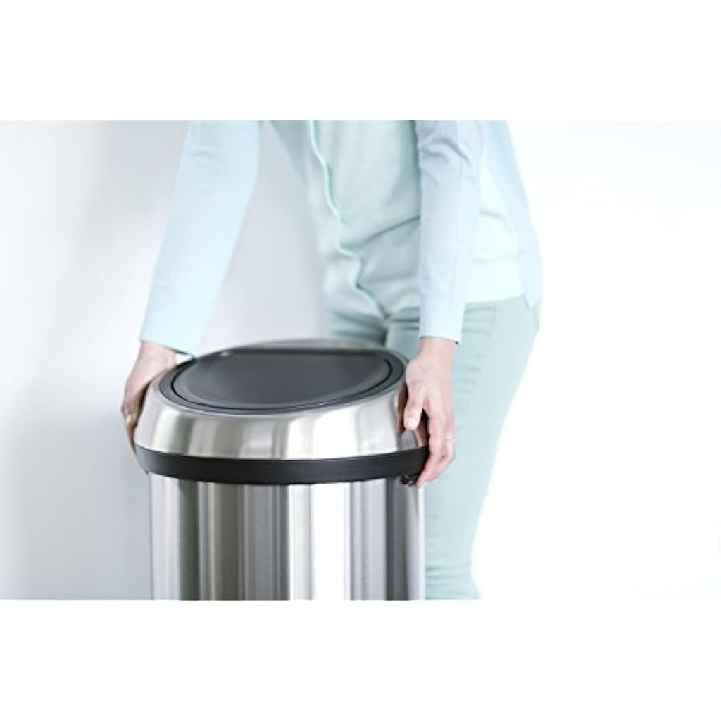 Brabantia Touch Bin – 60L Brilliant Steel Kitchen Waste Bin