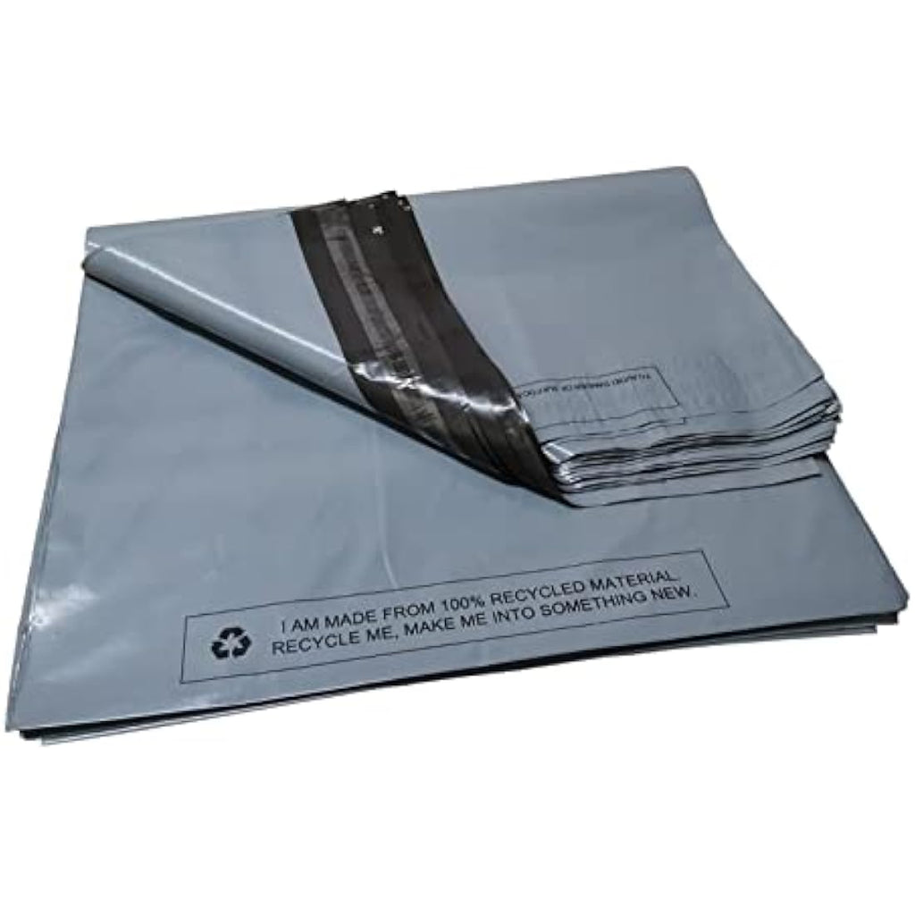 MSDS-SOLUTIONZ Grey Poly Mailers | 17x22 Self-Seal Shipping Bags | 25 Pack