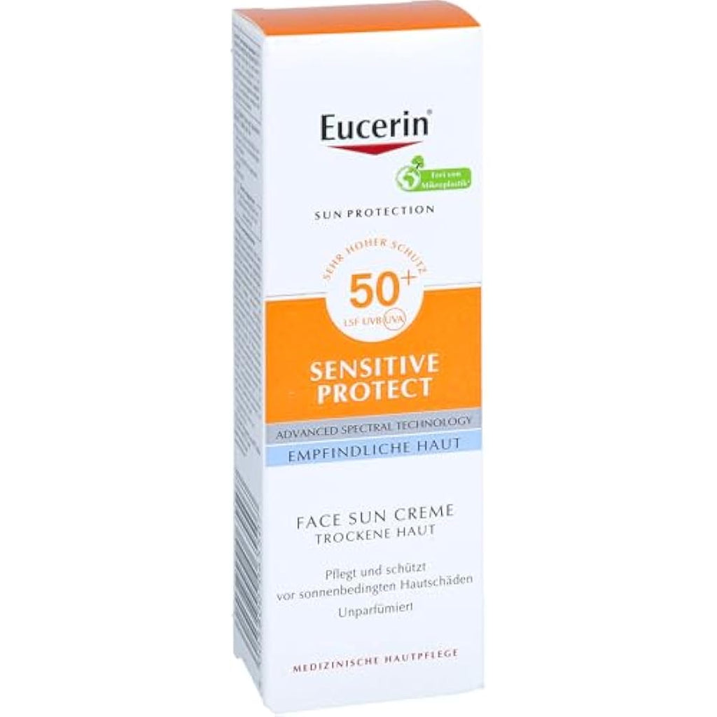Eucerin Sensitive Protect Face Sun Creme LSF 50+ – Sunscreen, 50 ml