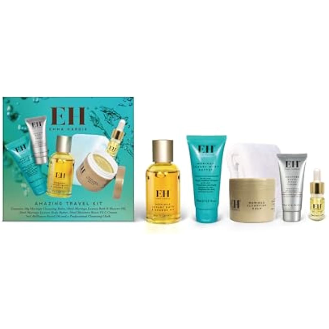 Emma Hardie Amazing Travel Kit | 5-Piece Moringa Skincare Gift Set