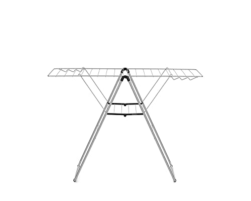 Brabantia HangOn Laundry Drying Rack – 20m Metallic Grey Clothes Horse