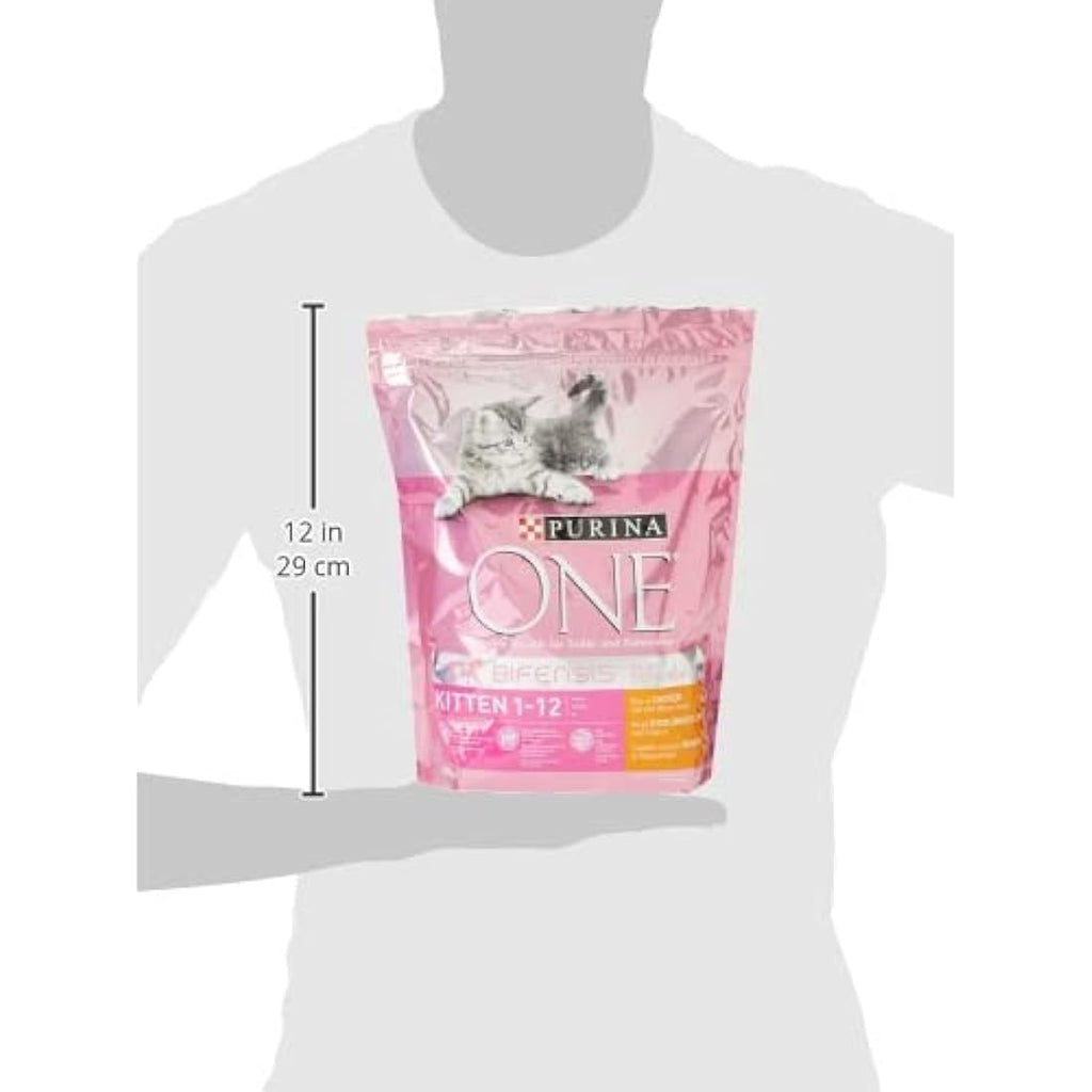 Purina ONE Kitten Dry Cat Food - Chicken & Wholegrain - 4 x 800g Case