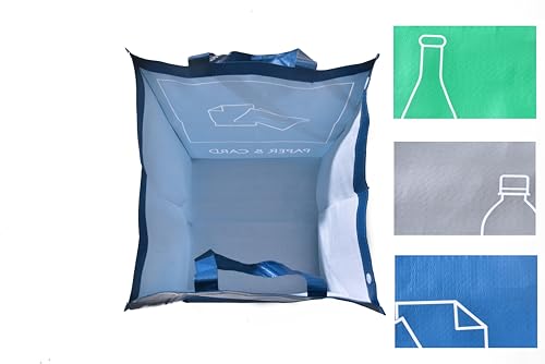 NYS CLOUD Reusable Recycling Bin Bags | 3-Pack Waterproof Waste Sorter