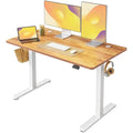 FEZIBO Electric Standing Desk | 60x120cm Light Brown Wood Grain