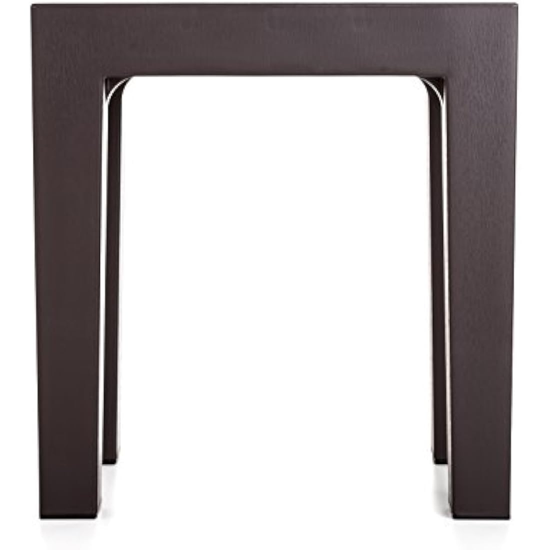 TATAY Wood Effect Stool – Brown Polypropylene Indoor/Outdoor Stool