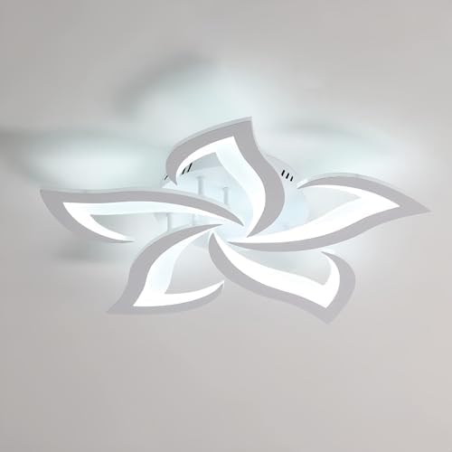 Comely Modern LED Petal Ceiling Light | 60W Acrylic Lotus Chandelier