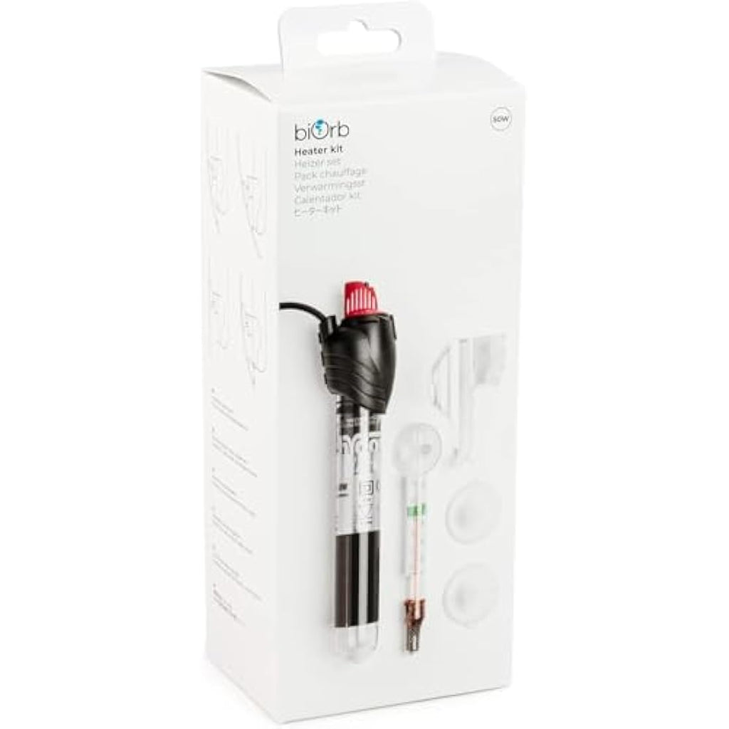 biOrb 50W Aquarium Heater Pack | Adjustable Fish Tank Heater & Thermometer