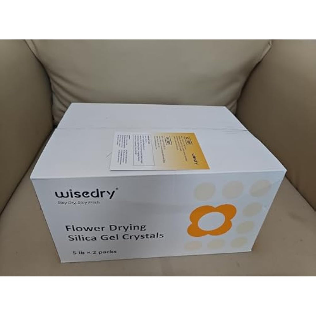 Wisedry 10 LBS Silica Gel Flower Drying Crystals - Color Indicating