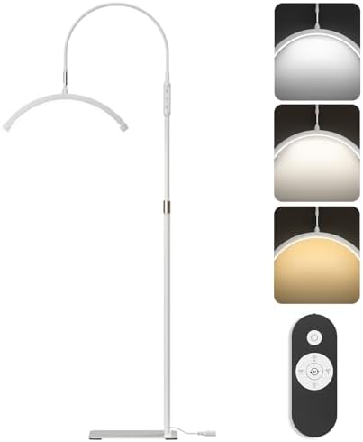 Jolof Store Half Moon Lash Light - 360° Rotating LED Beauty Floor Lamp